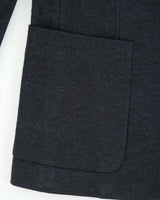 F/W 2015 Prada Navy Tweed Cashmere Wool 2 Button Blazer - M