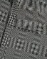 Vintage Y2K 00s Armani Collezioni Houndstooth Plaid Wool 2 Button Blazer - L