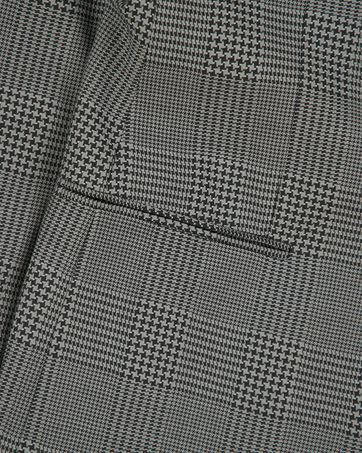 Vintage Y2K 00s Armani Collezioni Houndstooth Plaid Wool 2 Button Blazer - L