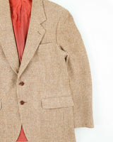 Vintage 1980s Sears Tweed Wool Made In Canada 2 Button Sport Coat Blazer - M