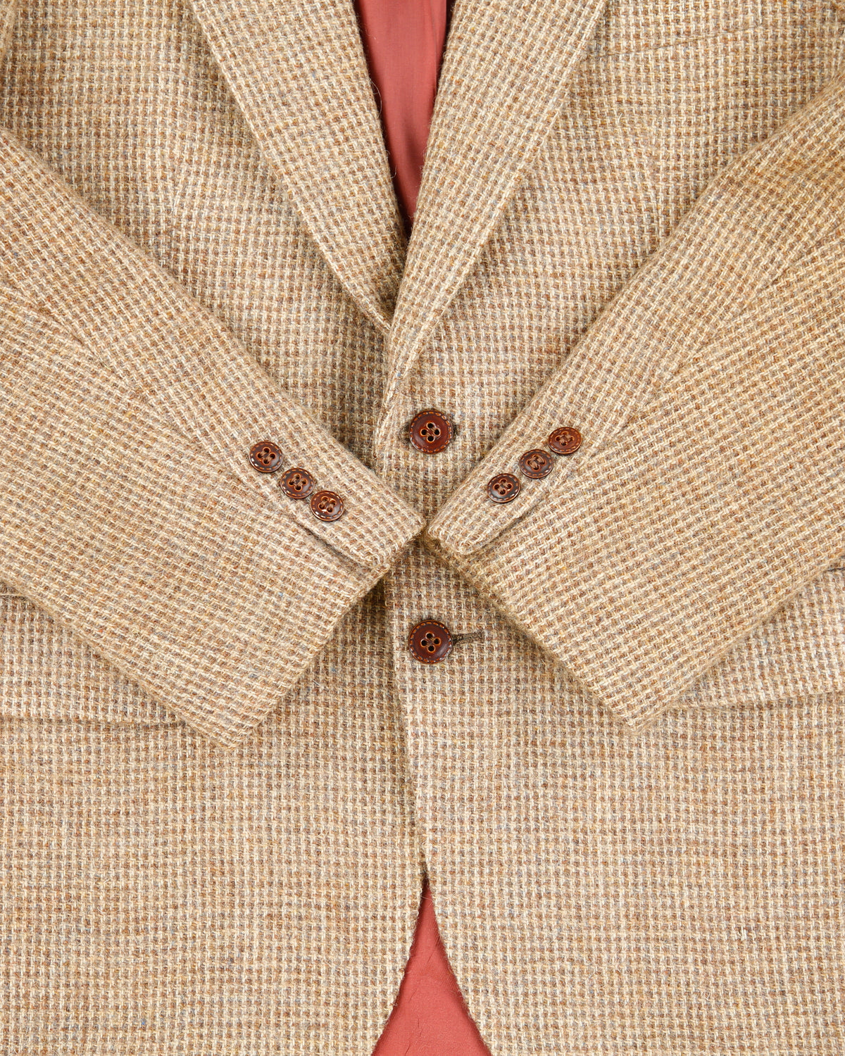 Vintage 1980s Sears Tweed Wool Made In Canada 2 Button Sport Coat Blazer - M