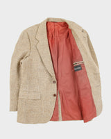 Vintage 1980s Sears Tweed Wool Made In Canada 2 Button Sport Coat Blazer - M