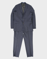 Polo Ralph Lauren Navy Striped Wool 2 Button Slim Fit Leg Made In Italy Two-Piece Suit - M / W34 L31