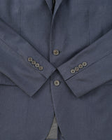 Polo Ralph Lauren Navy Striped Wool 2 Button Slim Fit Leg Made In Italy Two-Piece Suit - M / W34 L31