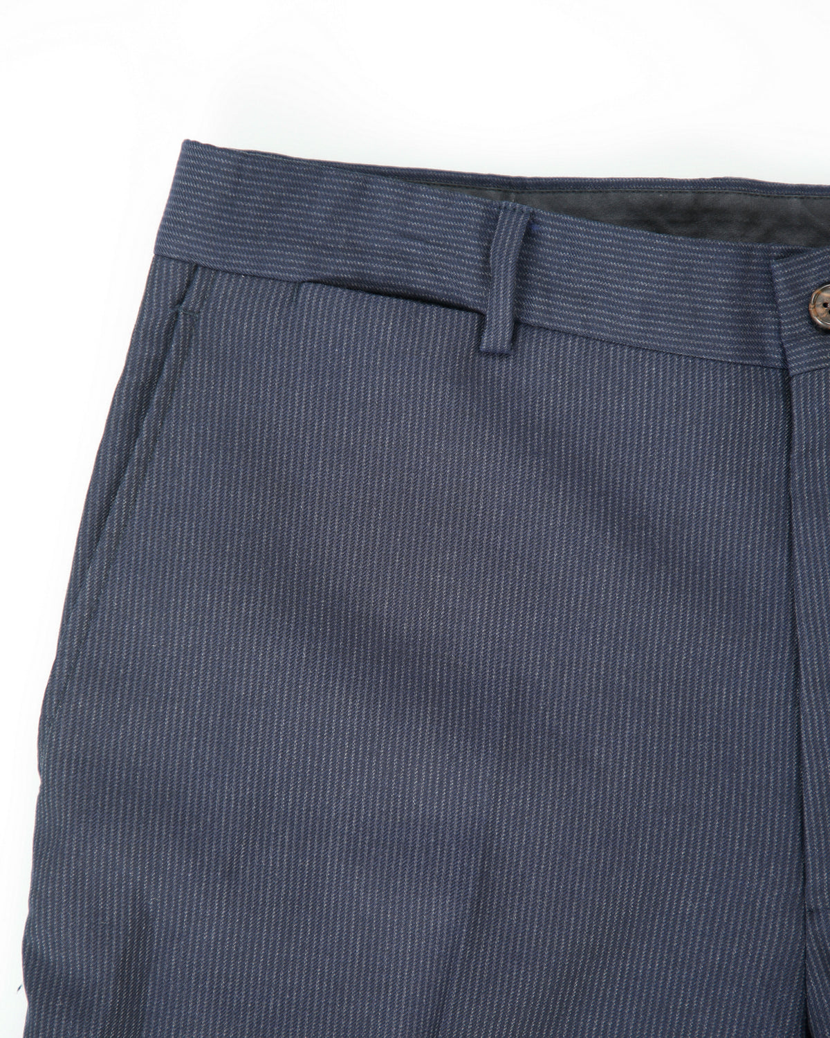 Polo Ralph Lauren Navy Striped Wool 2 Button Slim Fit Leg Made In Italy Two-Piece Suit - M / W34 L31
