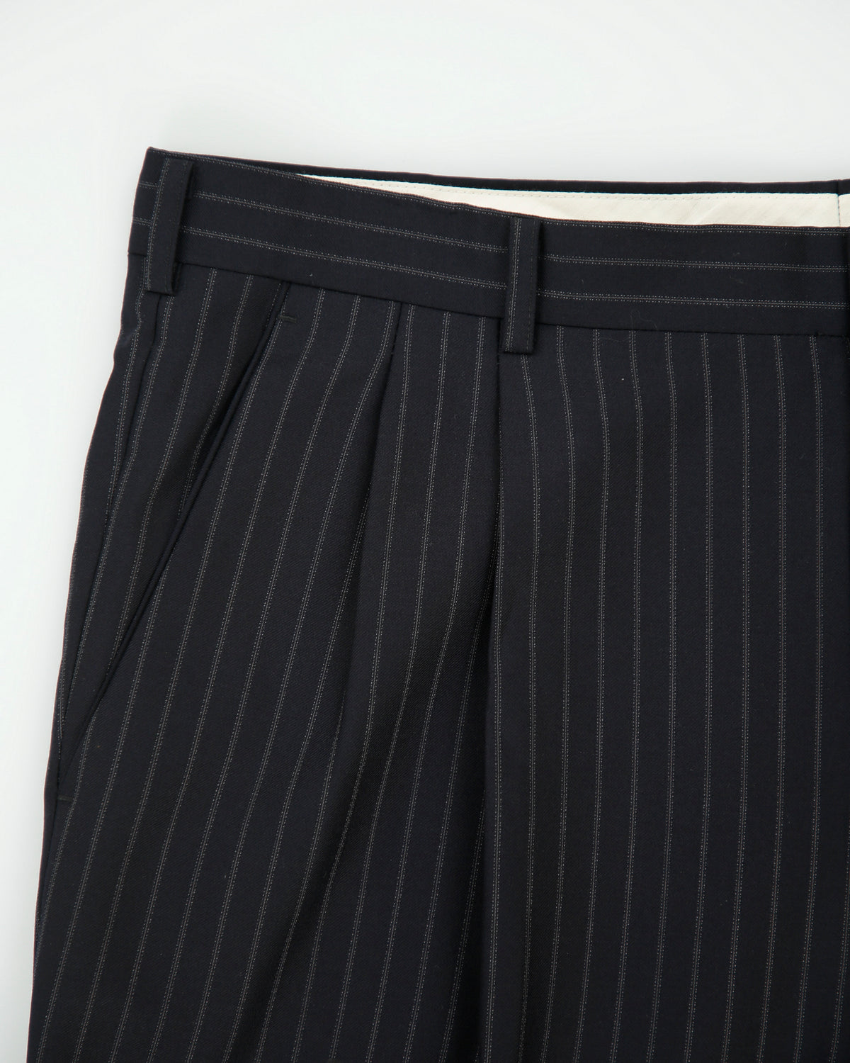 Vintage Y2K 00s Givenchy Pinstripe 'Ermenegildo Zegna Wool' 3 Button Double Pleated Relaxed Straight Leg Two-Piece Suit - XL / W35 L32