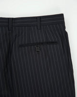 Vintage Y2K 00s Givenchy Pinstripe 'Ermenegildo Zegna Wool' 3 Button Double Pleated Relaxed Straight Leg Two-Piece Suit - XL / W35 L32