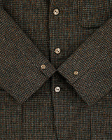 Vintage 1960s Harris Tweed Handwoven Scottish Wool Union Made In Canada 3 Button Sport Coat Blazer - L