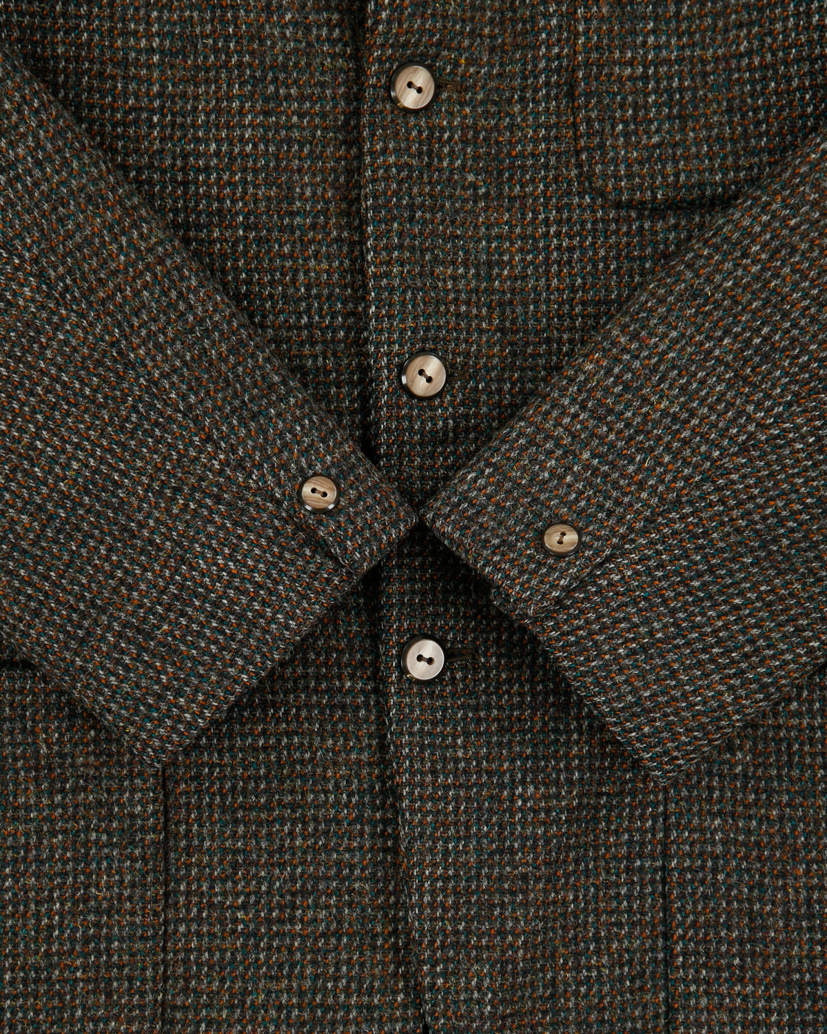 Vintage 1960s Harris Tweed Handwoven Scottish Wool Union Made In Canada 3 Button Sport Coat Blazer - L