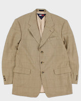 Vintage 90's Tommy Hilfiger Tan Suit Jacket - L