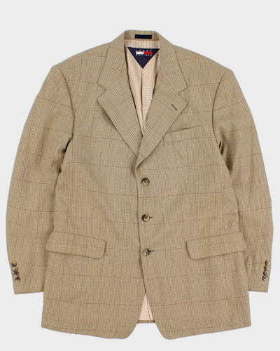 Vintage 90's Tommy Hilfiger Tan Suit Jacket - L