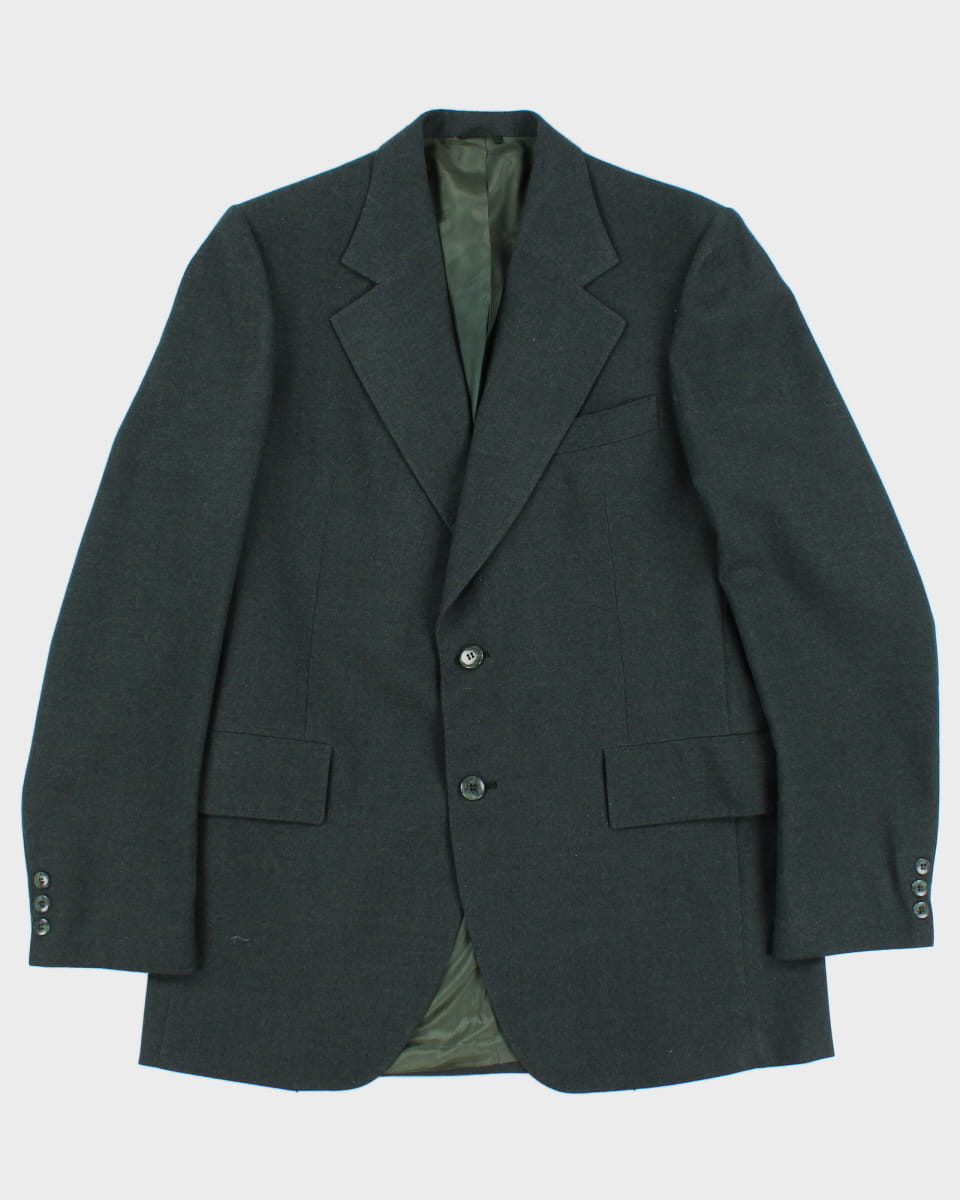 Vintage Pure Wool Green Suit Set - XL