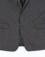 Vintage DKNY Wool Checked Suit - L