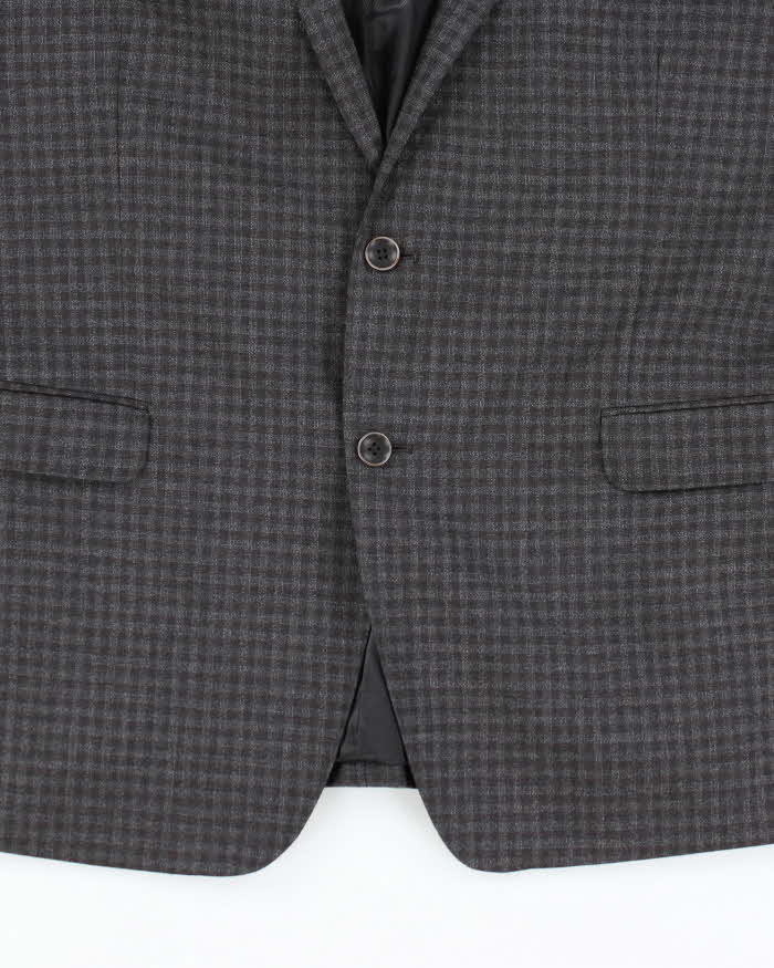 Vintage DKNY Wool Checked Suit - L