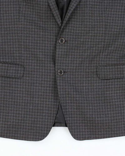 Vintage DKNY Wool Checked Suit - L