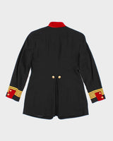 Vintage 80s DKNY Military Uniform Wool Blazer Jacket - S