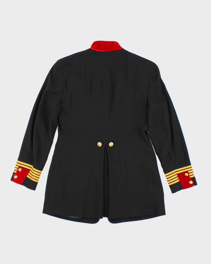 Vintage 80s DKNY Military Uniform Wool Blazer Jacket - S