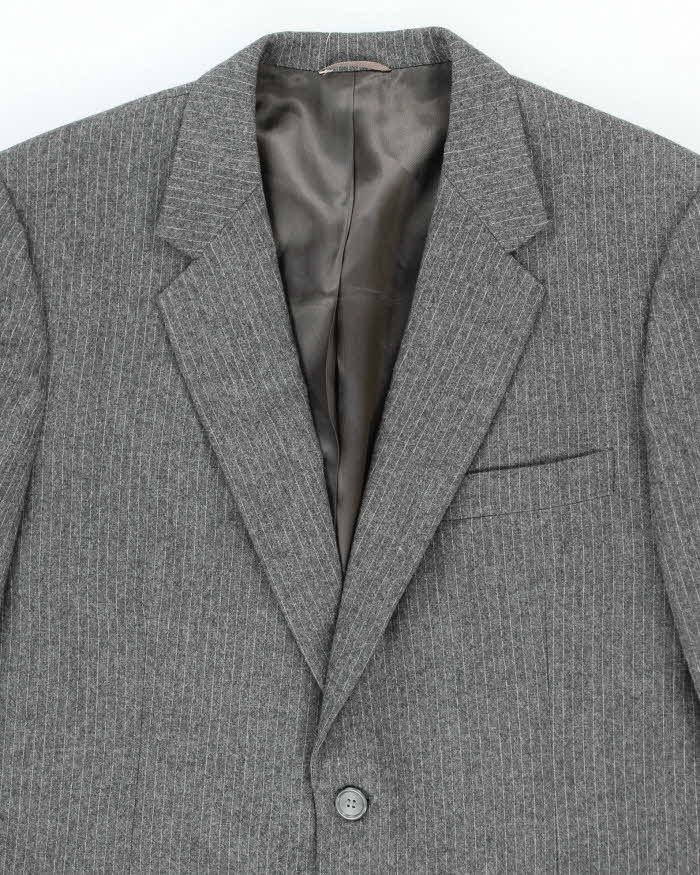 Vintage Wool Grey Pinstripe Suit - M