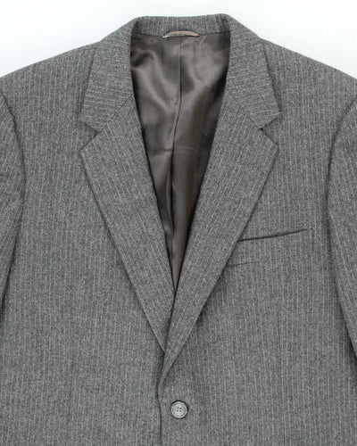 Vintage Wool Grey Pinstripe Suit - M