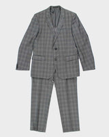 Hugo Boss Grey Check Suit - M