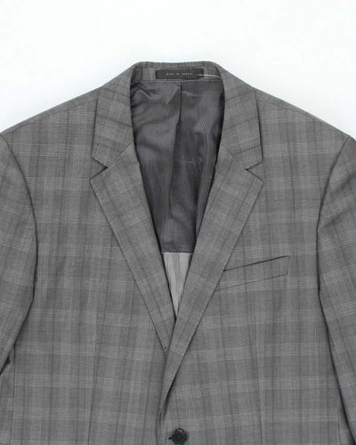 Hugo Boss Grey Check Suit - M