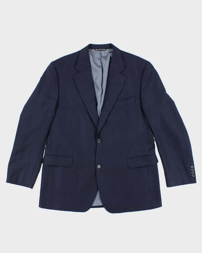 Vintage Navy Cashmere Suit Jacket - L