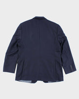 Vintage Navy Cashmere Suit Jacket - L