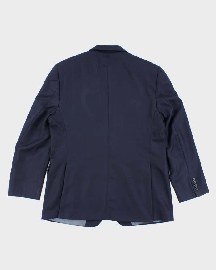 Vintage Navy Cashmere Suit Jacket - L
