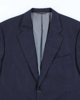 Vintage Navy Cashmere Suit Jacket - L