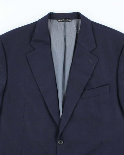 Vintage Navy Cashmere Suit Jacket - L