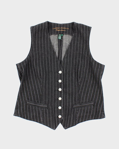 Vintage Lauren Pin Stripe Waistcoat - L