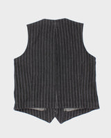 Vintage Lauren Pin Stripe Waistcoat - L