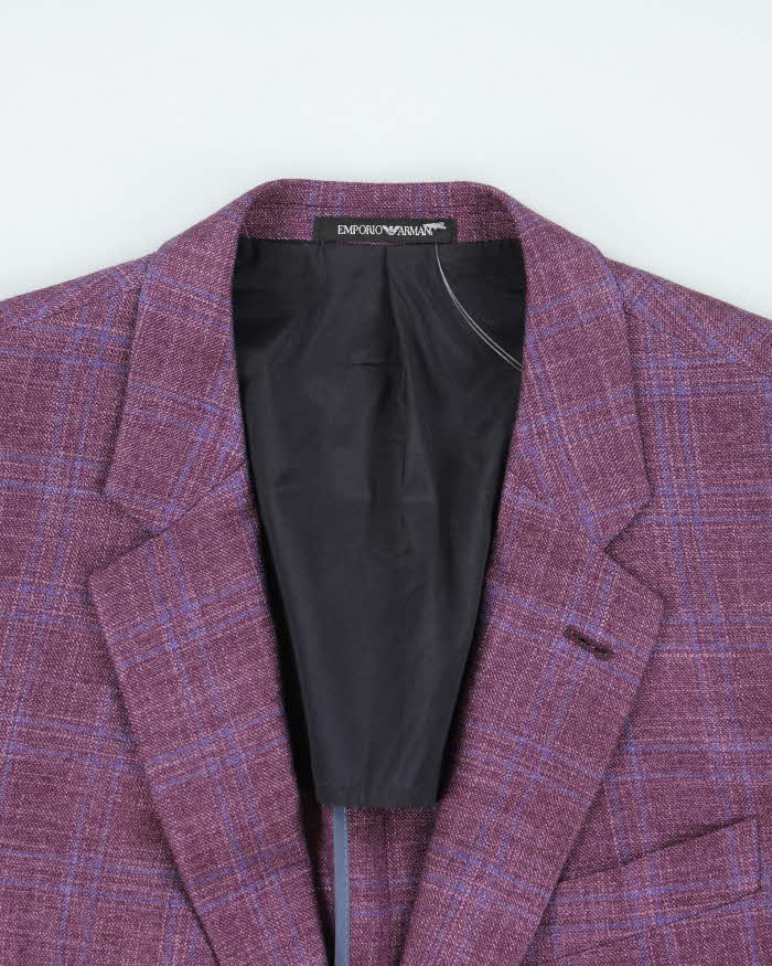 Vintage Emporio Armani Purple Suit Jacket - L