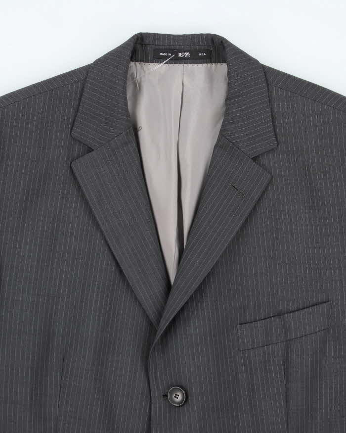 Vintage 2000's Hugo Boss 100% Wool Suit Jacket -  L