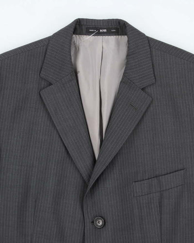 Vintage 2000's Hugo Boss 100% Wool Suit Jacket -  L