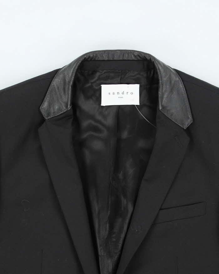 Sandro Black Suit Blazer Jacket - M