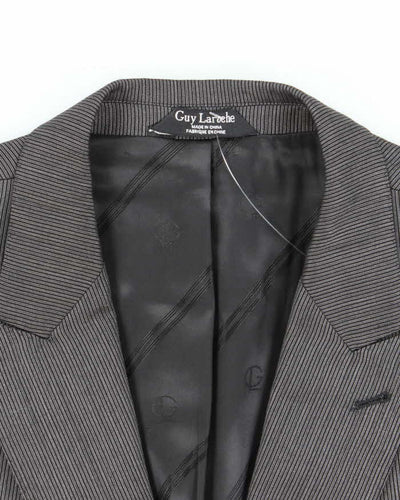 Vintage 90's Guy Laroche Fine Striped Suit Jacket - L