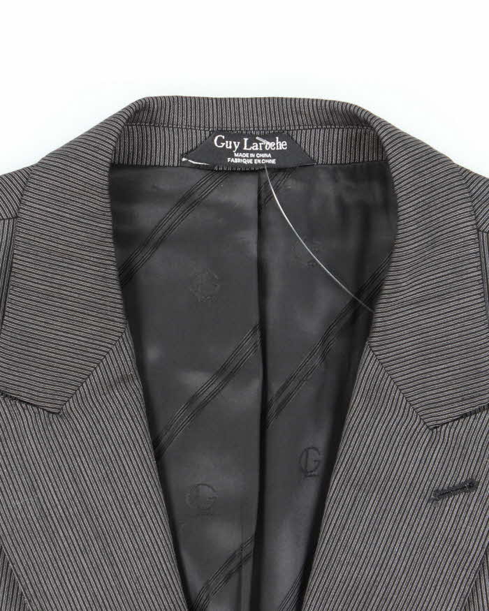 Vintage 90's Guy Laroche Fine Striped Suit Jacket - L