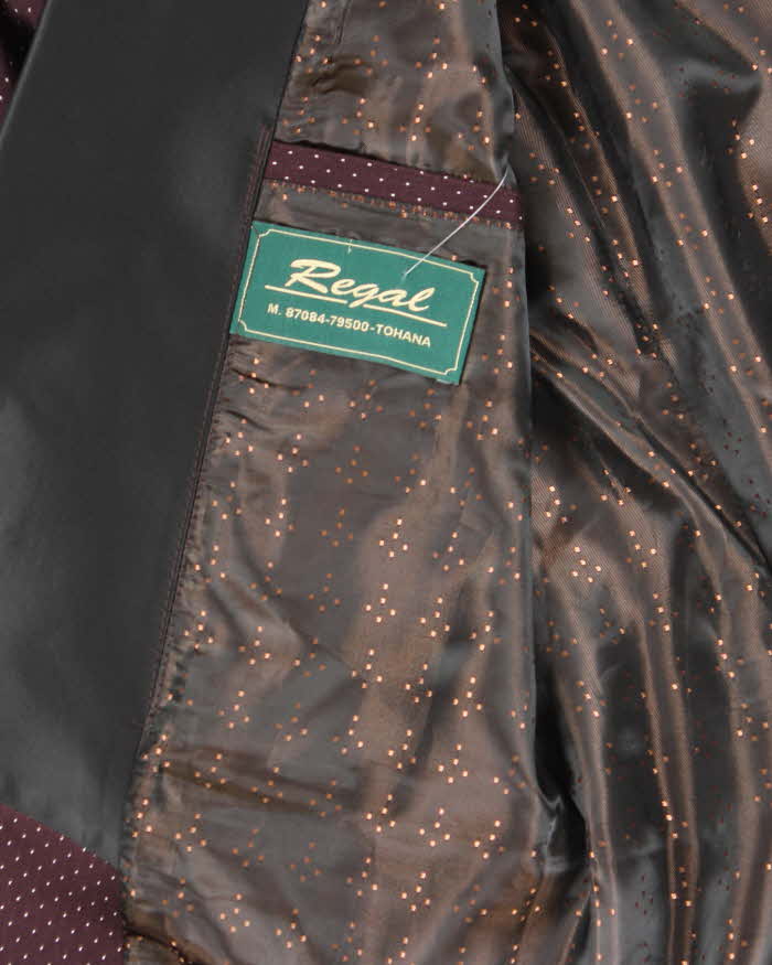 Vintage 90's Regal Spotted Two Button Blazer Jacket - M