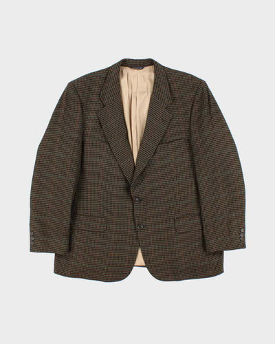 Vintage 80s Burberry Wool Suit Jacket - XL