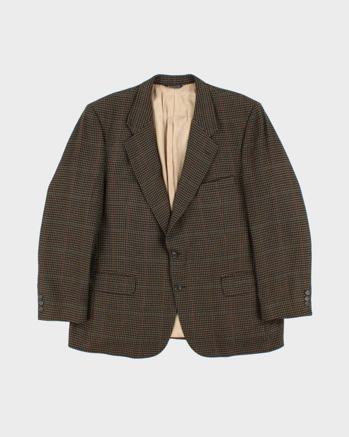 Vintage 80s Burberry Wool Suit Jacket - XL