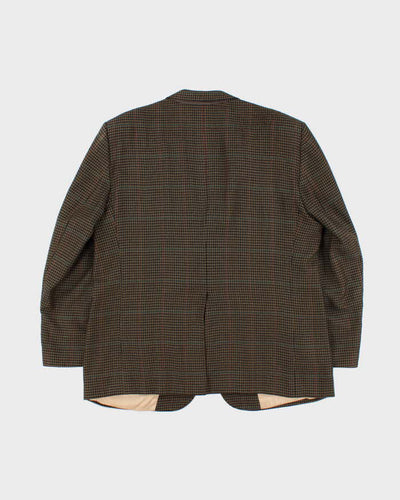Vintage 80s Burberry Wool Suit Jacket - XL
