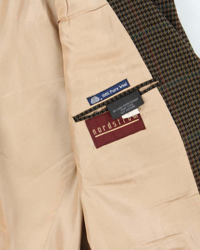Vintage 80s Burberry Wool Suit Jacket - XL