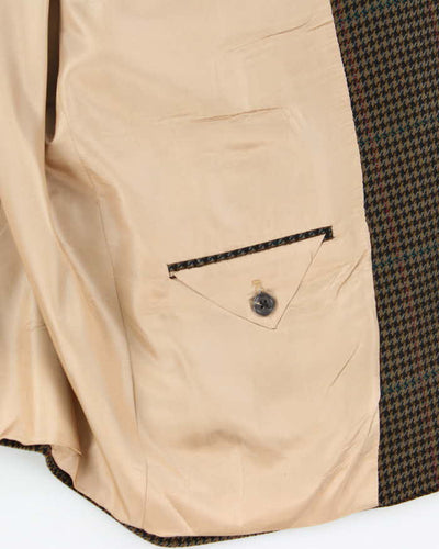 Vintage 80s Burberry Wool Suit Jacket - XL