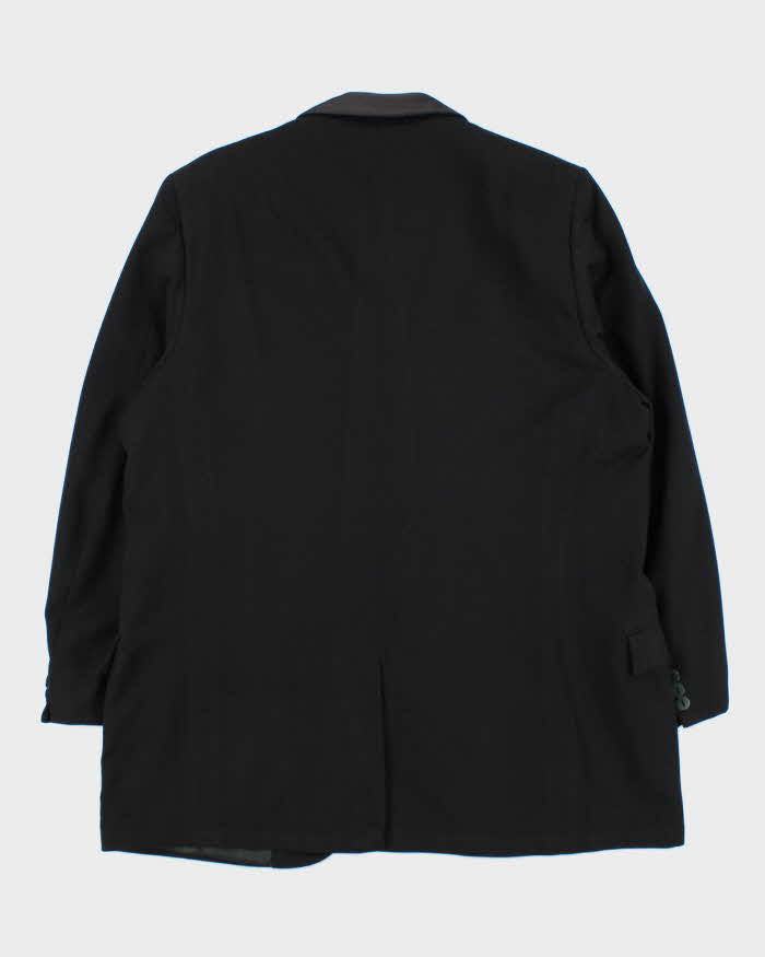 Vintage 1960s Hudson's Bay Wool Single Button Satin Lapel Blazer - XXL