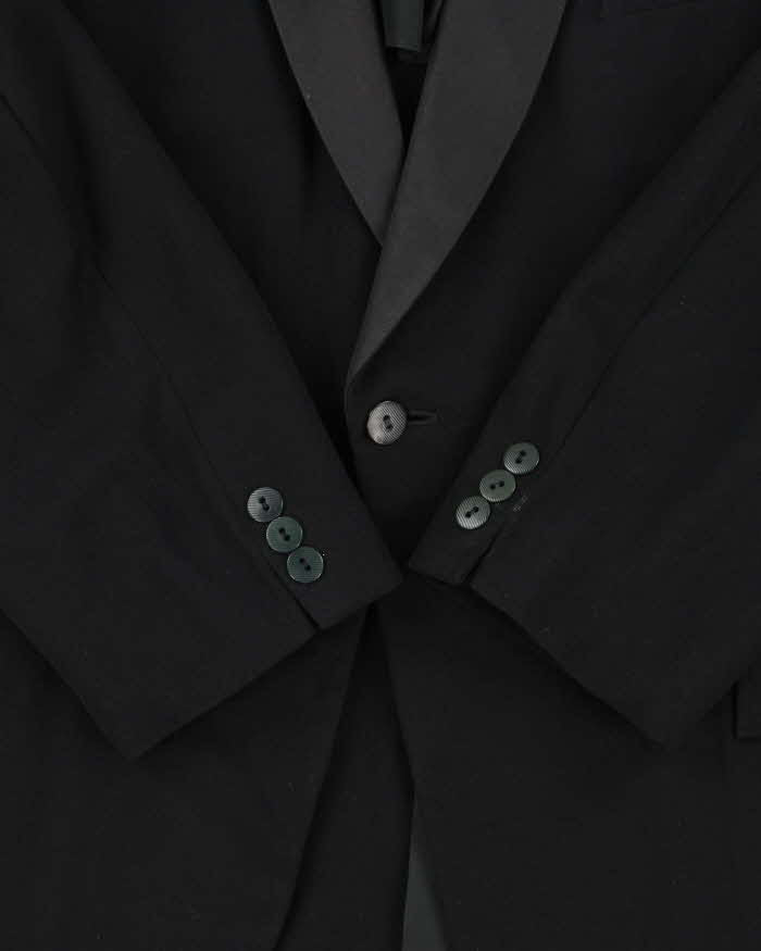 Vintage 1960s Hudson's Bay Wool Single Button Satin Lapel Blazer - XXL