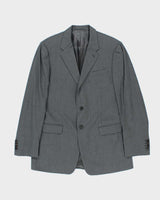 Vintage 00s Prada Pinstriped Wool Two-Piece Straight Leg Suit - XXL