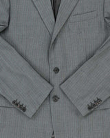 Vintage 00s Prada Pinstriped Wool Two-Piece Straight Leg Suit - XXL