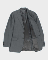 Vintage 00s Prada Pinstriped Wool Two-Piece Straight Leg Suit - XXL