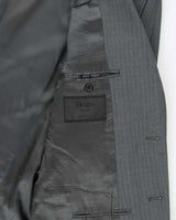 Vintage 00s Prada Pinstriped Wool Two-Piece Straight Leg Suit - XXL